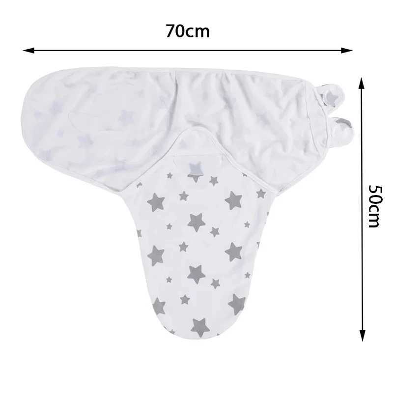 Baby blanket cap set cartoon printed cotton newborn adjustable baby sleeping bag packaging for all seasons 0-6 monthsW240810