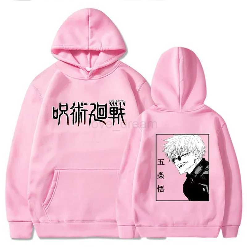 Funny Gojo Satoru Hoodies Jujutsu Kaisen Anime Print Warm Mens Sweatshirts Oversized Manga Clothes Casual Fashion Man HoodiesXJ240812