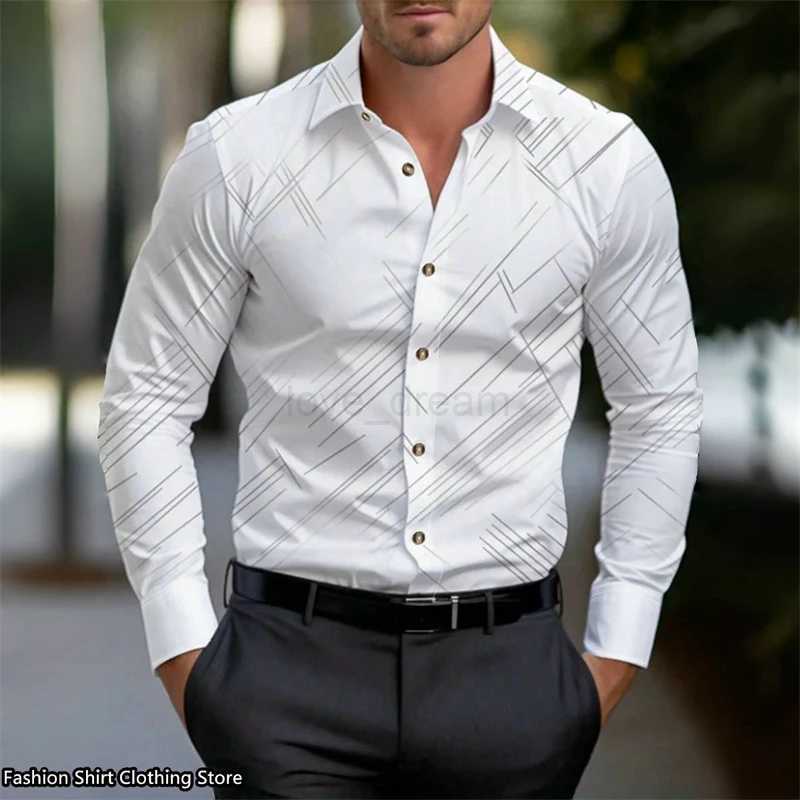 10 color mens shirt long-sleeved business office clothing loose and comfortable fabric fashion trend super large size XS-6XLXJ240812