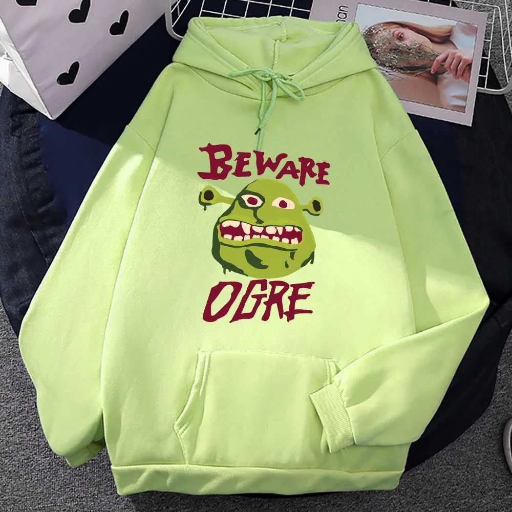 Monster Shrek Mens Hoodie Mens and Womens Fashion Simple Long Sleeve Sweatshirt Autumn and Winter Street Fashion HoodieW240724