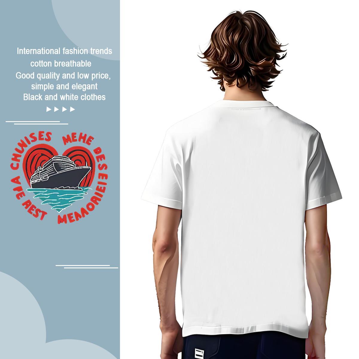 Custom 230g Pure Cotton T Shirts Men letter Beach Couples T Shirts Clothings Breathable Short Sleeve TOP Quality Oversized 4XL