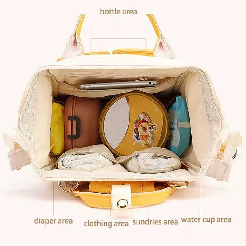 Large capacity mother and baby bag lightweight and multifunctional mother bag portable waterproof handbag womens backpack W240812