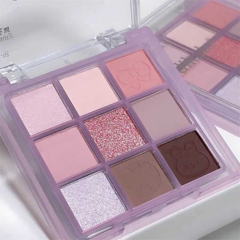 DIKALU New Nine-color Eyeshadow Palette White Pearly Glitter Eyeshadow Shiny Eye Shadow Matte Acrylic Eyes Makeup Palette MakeupCL240812