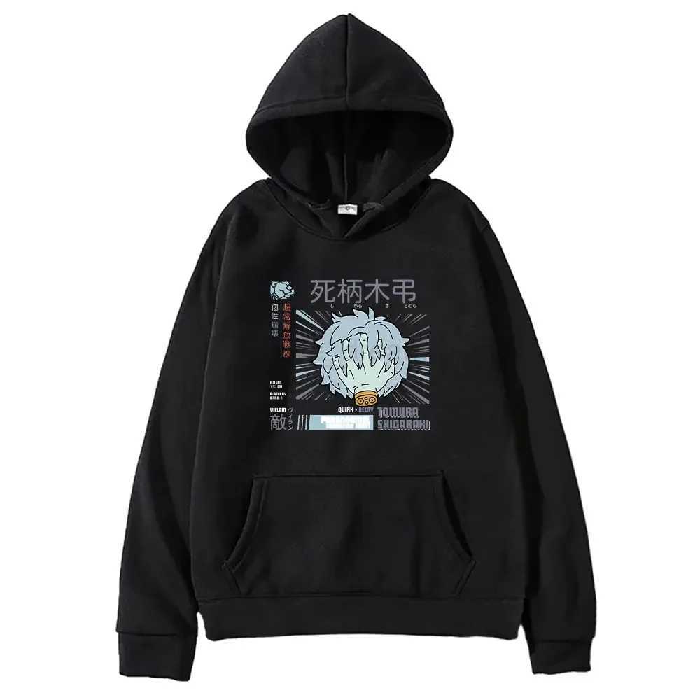 Shigaraki Tomura My Hero Academia Hoodies Men Women Harajuku Long Sleeve Loose Streetwear Funny Printed Pockets SweatshirtsXJ240812