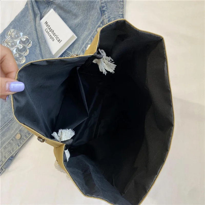 Fashion Cartoon Shoulder Bag Casual Student Funny Schoolbag Nylon Backpack Large Capacity Crossbody Bag Creative Fun Handbag 240812
