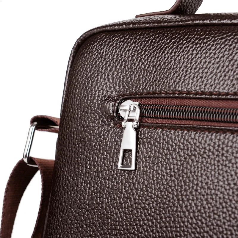 fashion mens shoulder bag portable PU leather handbag briefcase selling 240810