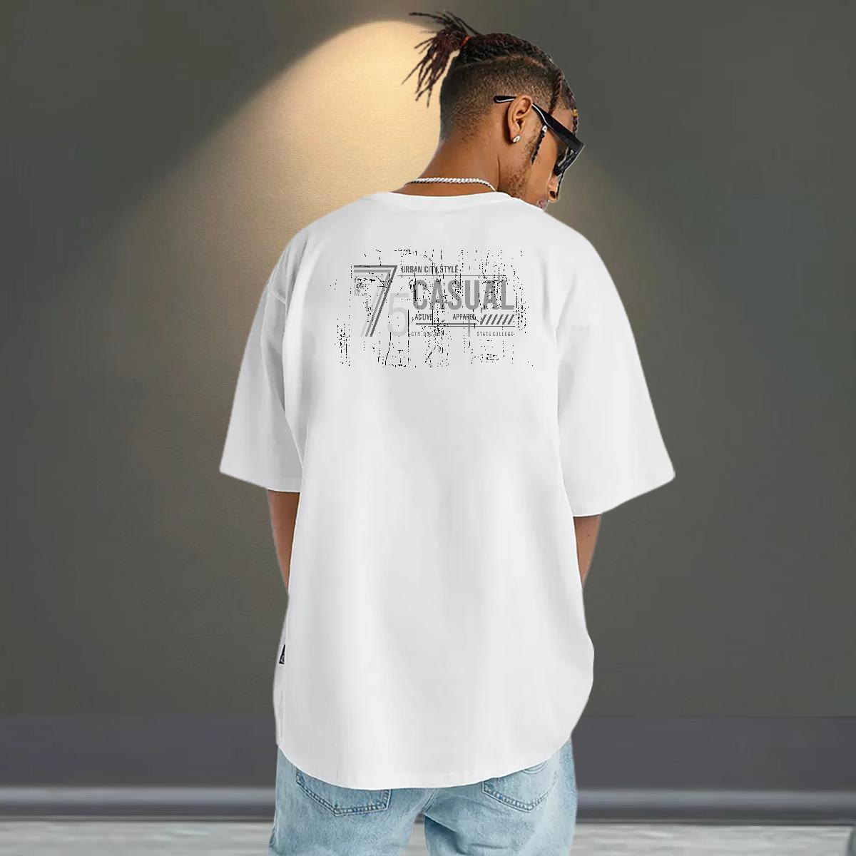 Free Shipping T Shirt For Man letter Tops 100% Cotton 230g Summer Casual TOP Quality Customized Print Round Neck Short Sleeve Mens Tshirts