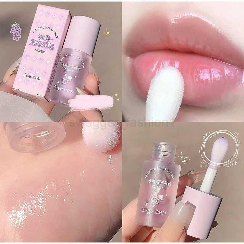 Crystal Jelly Lip Oil Plumping Hydrating Jelly Lip Gloss Lasting Moisturizing Transparent Lip Oil Balm Long Lasting Glow OilXJ240812