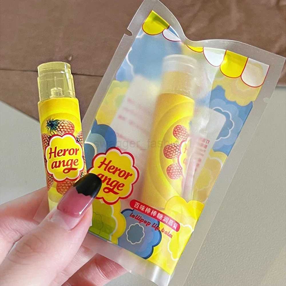 Lollipop Lip Balm Pineapple Coke Hot Cocoa Lipsticks Lip Mask Moisturizes To Fade Lip Lines Hydration Plump Lips Care CosmeticsXJ240812