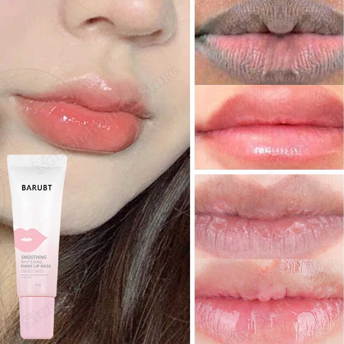 Pink lipstick removes dark lipstick oil whitening permanent melanin lipstick facial mask moisturizing gloss makeup care W240810