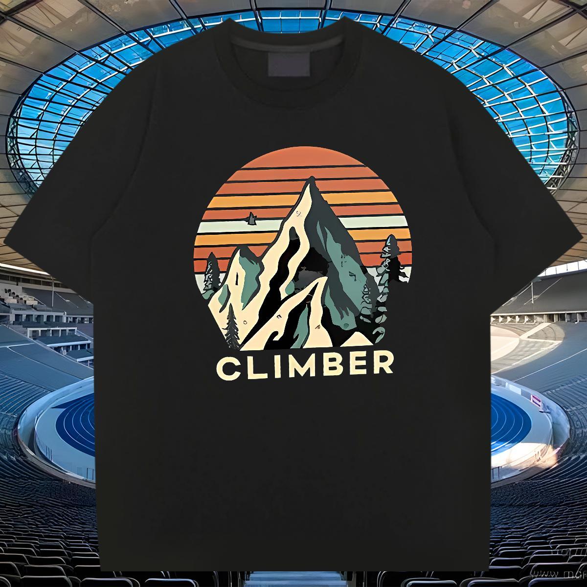 Designer Fashion T Shirt For Man mountains Wear 230g Cotton Home Outdoor Brand DIY Anime O-Neck Short Sleeve Men Tshirts