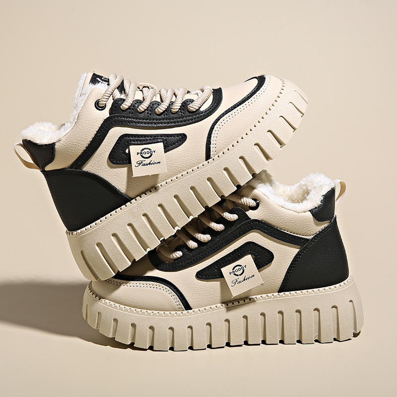 Ddmysports Korean Version Of Father S For Women Winter Plush Insulation High Top Instagram Trendy Student Casual Sports Cotton Shoes ZY Outdoor Shoes
