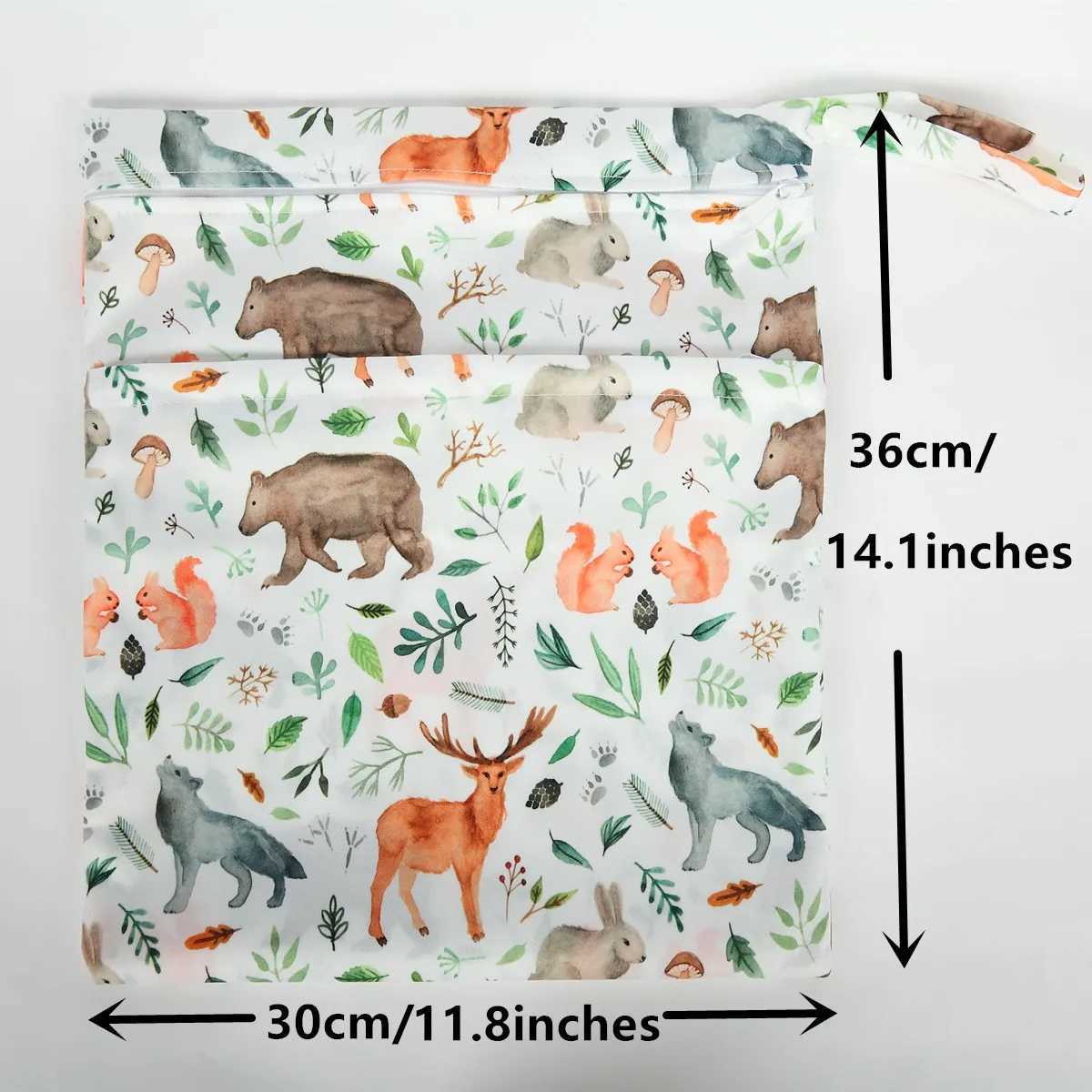 1 wet dry bag baby diaper with two zippers sleeping bag waterproof swimming pool W240812
