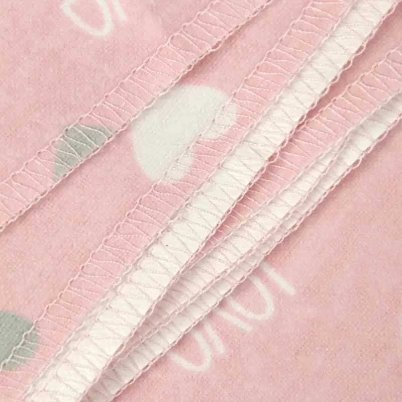 4 pieces/pack of 100% pure cotton flannel diapers Supersoft receiving baby blankets newborn packaging printing baby bedding 76x76cm blankets SwaddleW2
