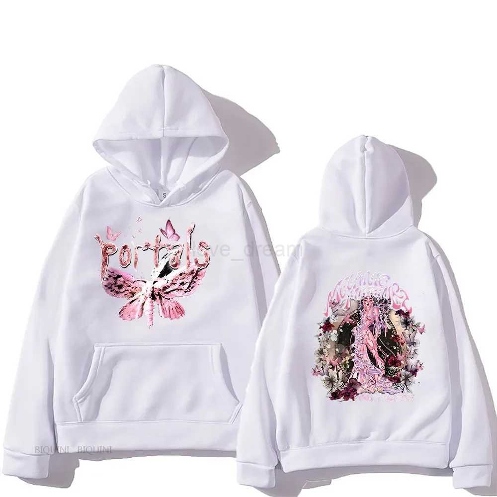 Melanie Martinez Portals Tour Hoodies Women Double Sided Printing Sweatshirts Popular Graphic Tops Casual Loose Soft PulloversXJ240812