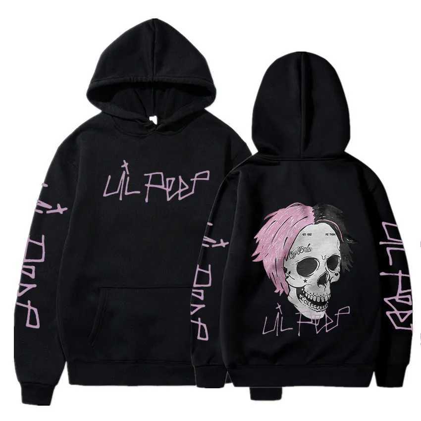 Rapper Lil Peep Cry Baby Hoodies Men Clothing Fashion Vintage Hip Hop Oversized Sweatshirts Gothic Harajuku Pullovers StreetwearXJ240812