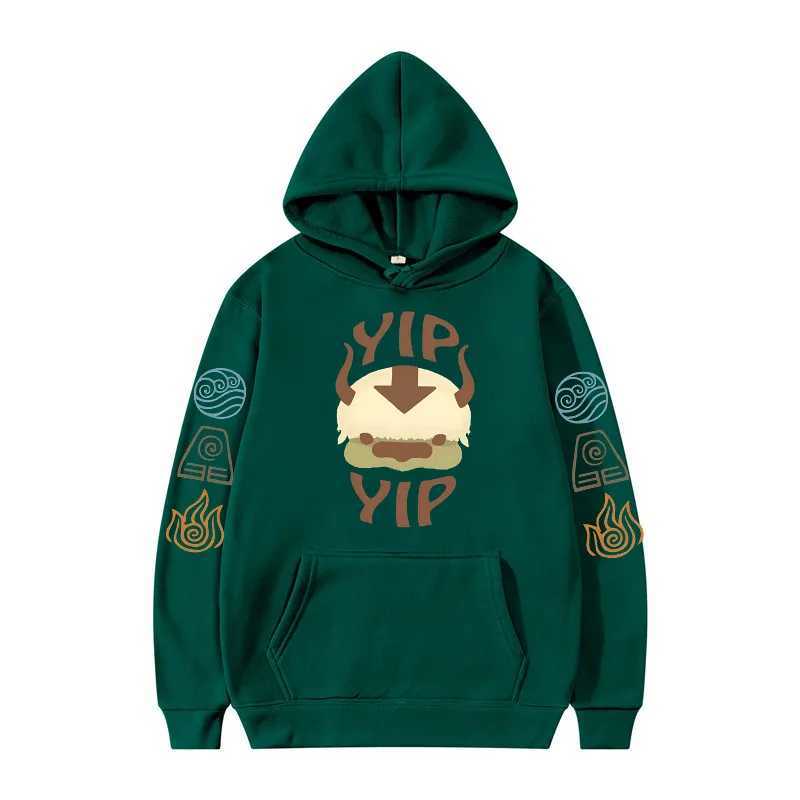 Avatar The Last Airbender Hoodie for Men and Womens Couple Letter from Apa Ip Printed Anime Sportswear Flip TopW240724