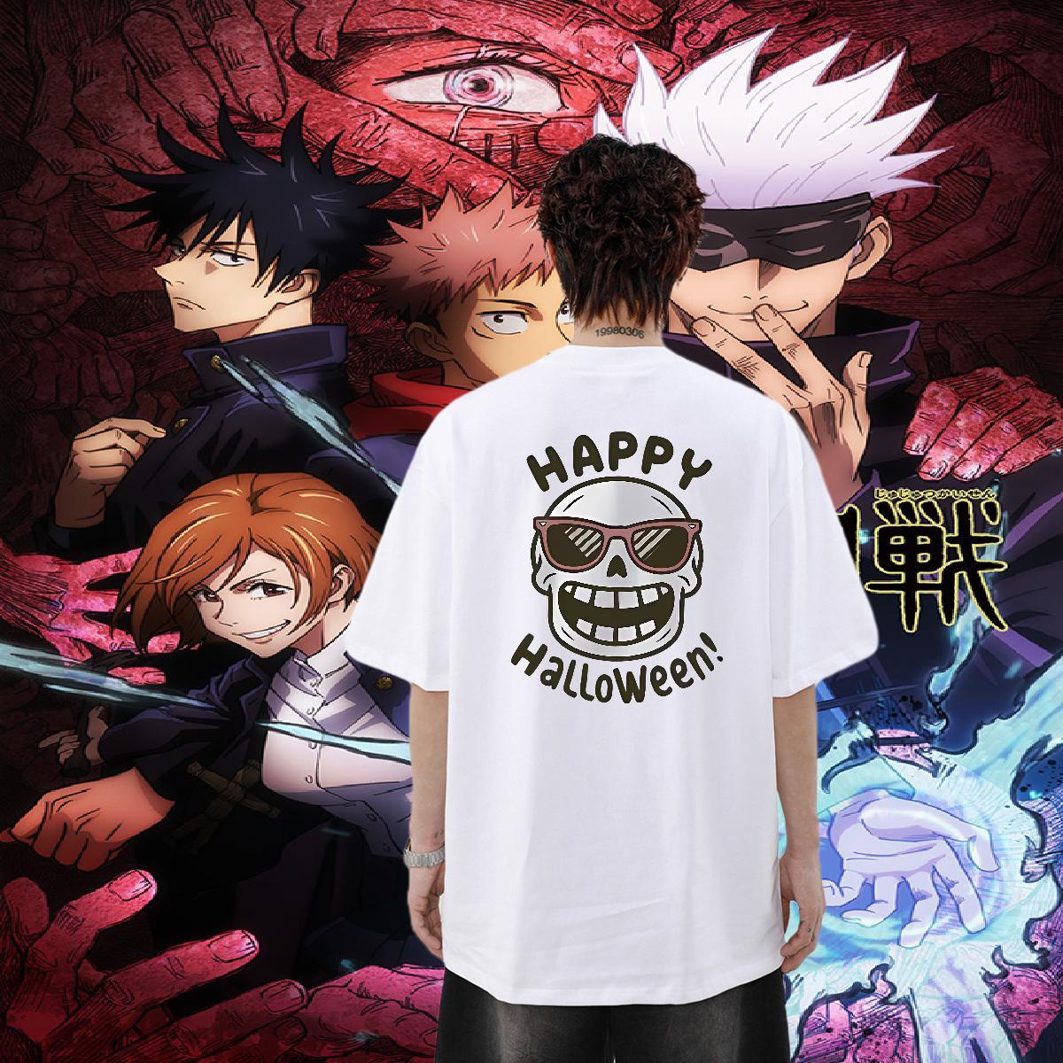 2024 New Men T Shirts smile Tshirts 230g Pure Cotton Street Brand Plus Size Cartoon Short Sleeve Soft Men Tops Tees