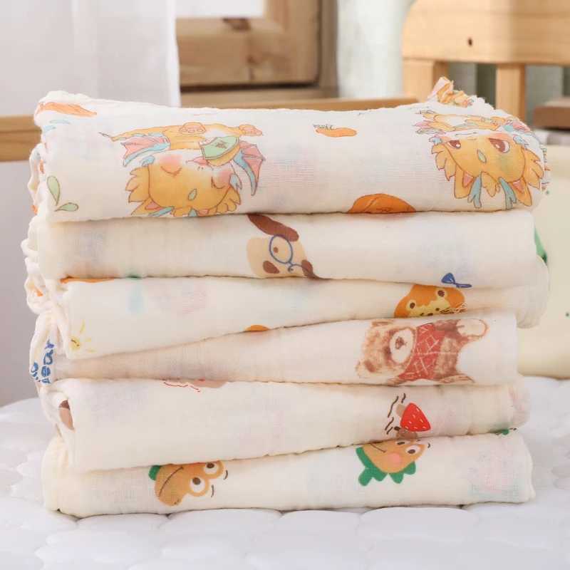 Baby blanket newborn plain cotton bath towel summer baby stroller cover packaging Gauze baby sleeping blanket baby suppliesW240810
