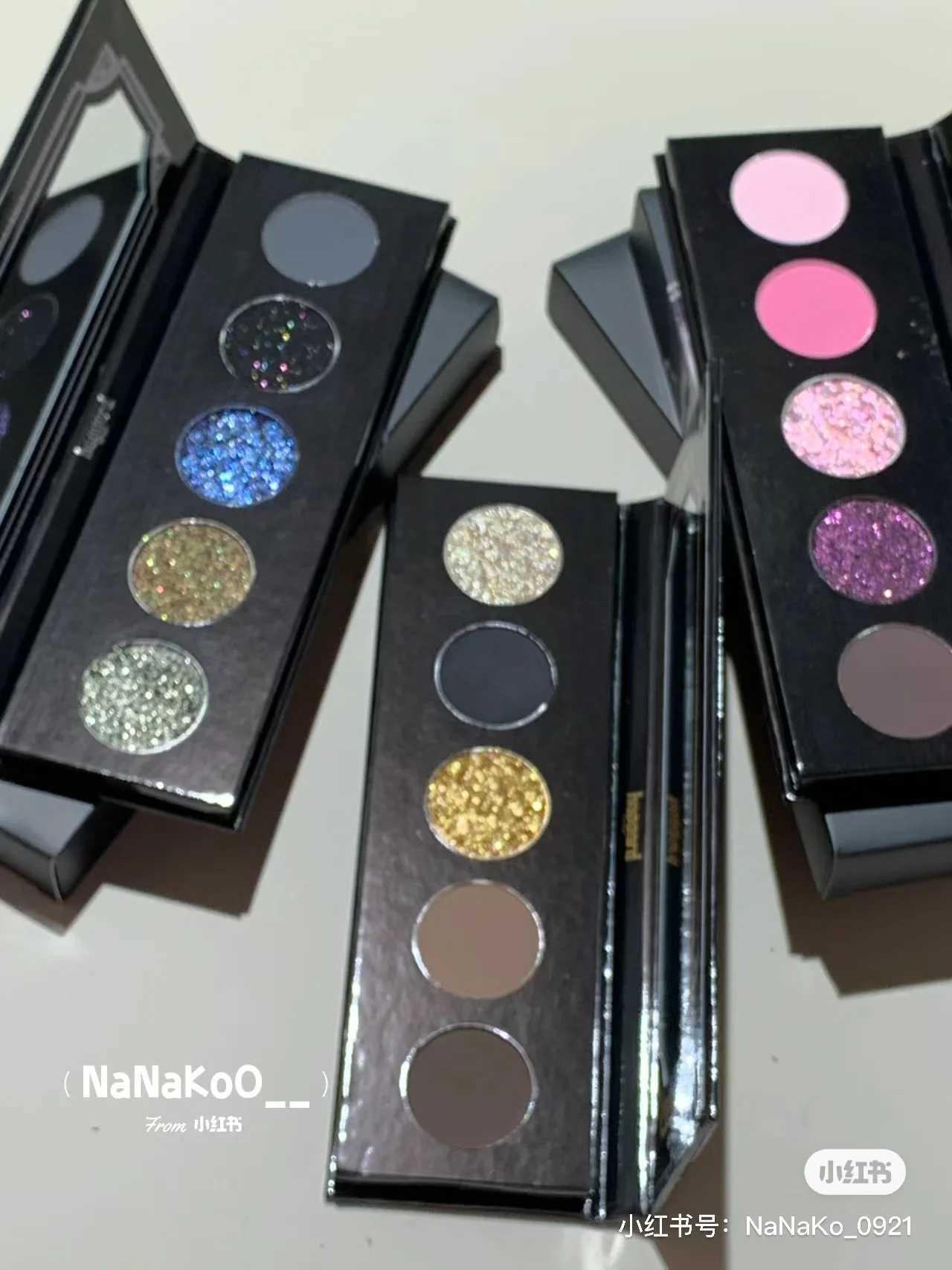 Haggard Scepter Smoky 5 color Eyeshadow Palette Black Gold Chameleon Flash Contouring Matte EyeshadowCL240812