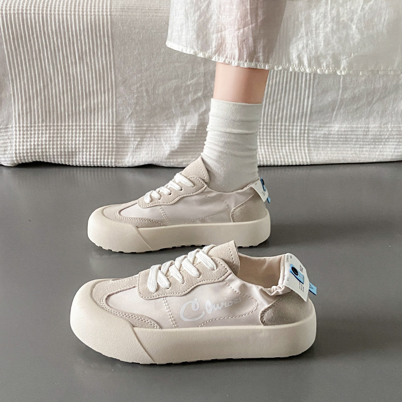 Ddmysports Summer New Breathable Little White Casual Big Ead Versatile Korean Board Thick Sole Matsuke Shoes Female R Outdoor