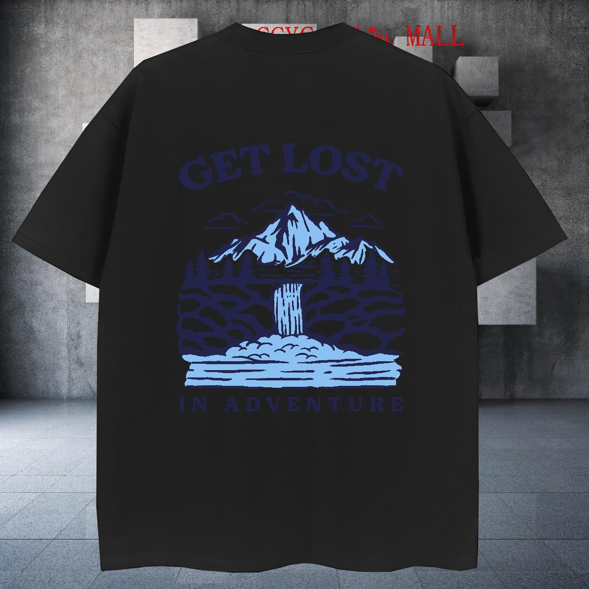 New Man T Shirts mountains Tops 100% Cotton 230g Casual Beach Comfortable Custom Print Plus Size Short Sleeve Soft Mens Tshirts