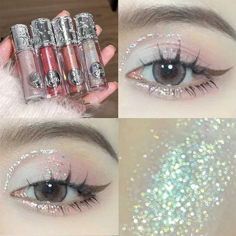 Highlight Eyeshadow Liquid Glitter Sequins Clear Eyeshadow Shiny Long-lasting Waterproof Ballet Style Korean Girl New Eye MakeupCL24812
