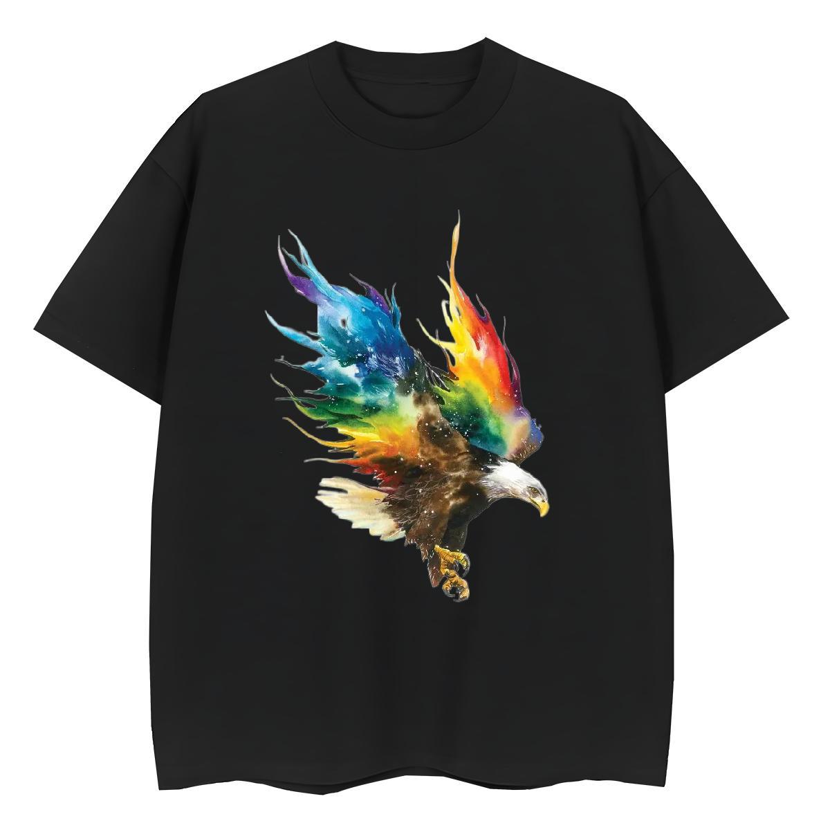 Cool Design Mens T Shirts eagle Short Sleeve O-Neck Sports Casual Custom Printed 230g 100% Cotton Men Tops Tees Factory Direct Tees Shirts