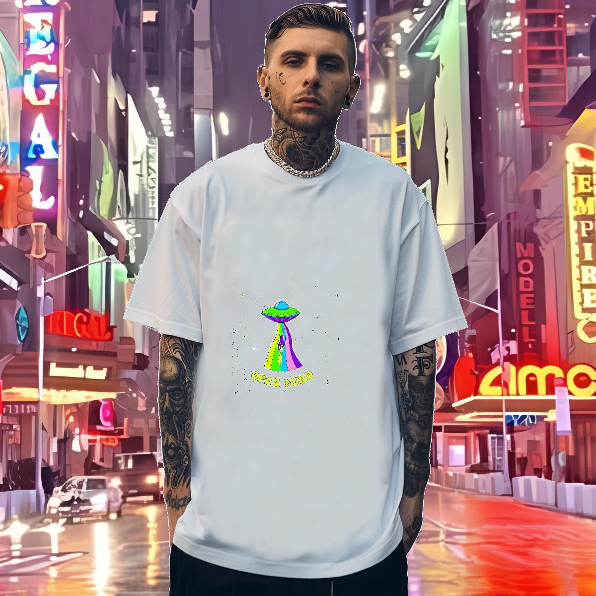 Classic Casual T Shirt For Man 100% Cotton 230g Tshirt for Man Woman High Street Hip Hop Breathable Anime Print Popular Clothes