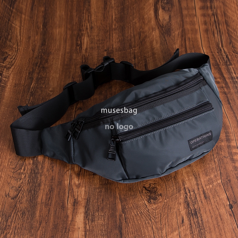 Men's street trend chest bag Oxford cloth casual fashion Fanny pack waterproof outdoor sports crossbody bag Summer riding bag
