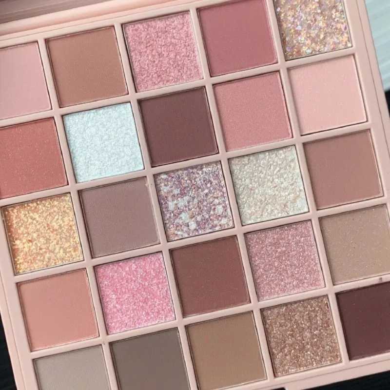 Orange Peach Eyeshadow Palette 25Color Earth Tone Eye Shadow Low Saturation Orange Brown Eyeshadow Plate Gentle Gloss Eye-shadowCL240812