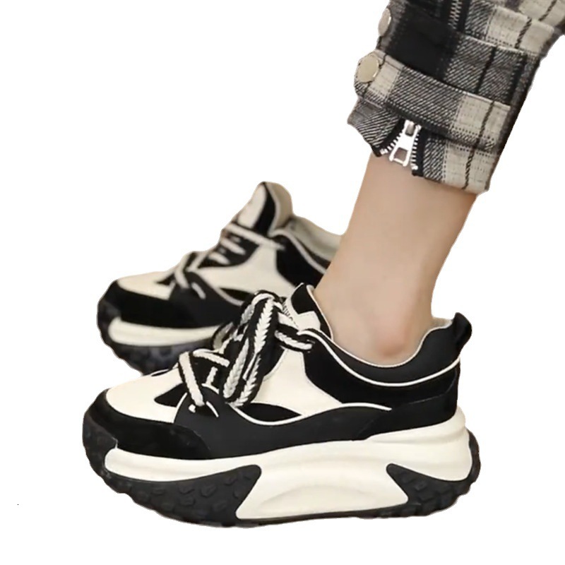 Ddmysports Eight Increasing Dad For Women In Spring And Autumn New Versatile Fashion Casual Sports Thick Soled Forrest Gump Shoes Ins Trend Outdoor Sh