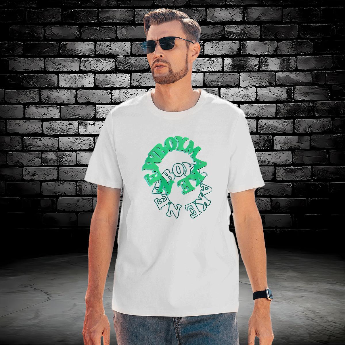 Unisex Couples T Shirts letter 230g Cotton Casual Daily Wear Breathable Short Sleeve T Shirt For Man Oversized 3XL 4XL New Tees
