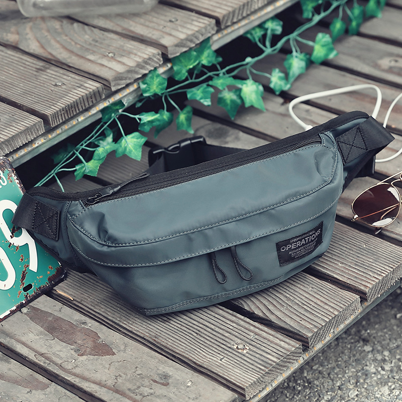 Men's waist pack Japanese fashion personality chest bag trend Korean version small crossbody bag casual shoulder bag