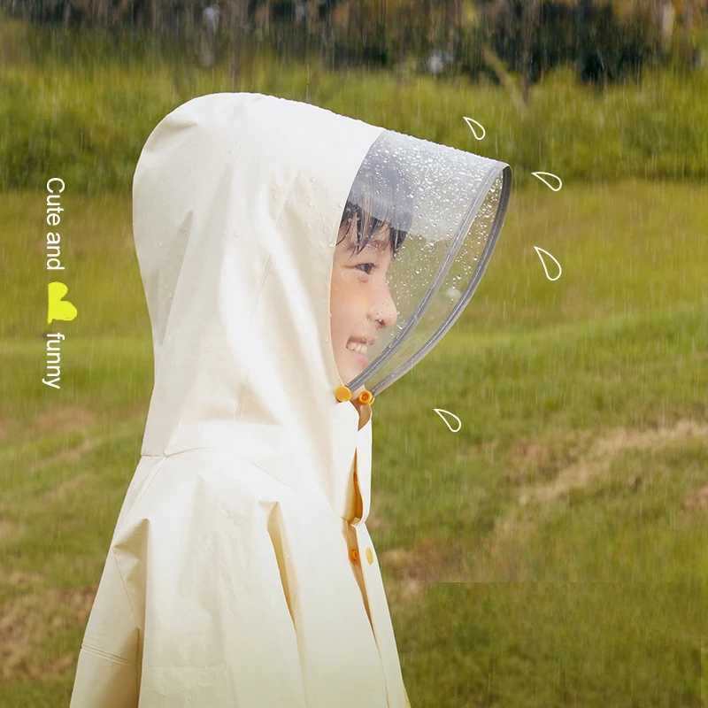 Childrens Raincoat Japanese Kindergarten Boys and Girls School Rainproof Clothing Waterproof Coat Cartoon Cute Raincoat Y240810
