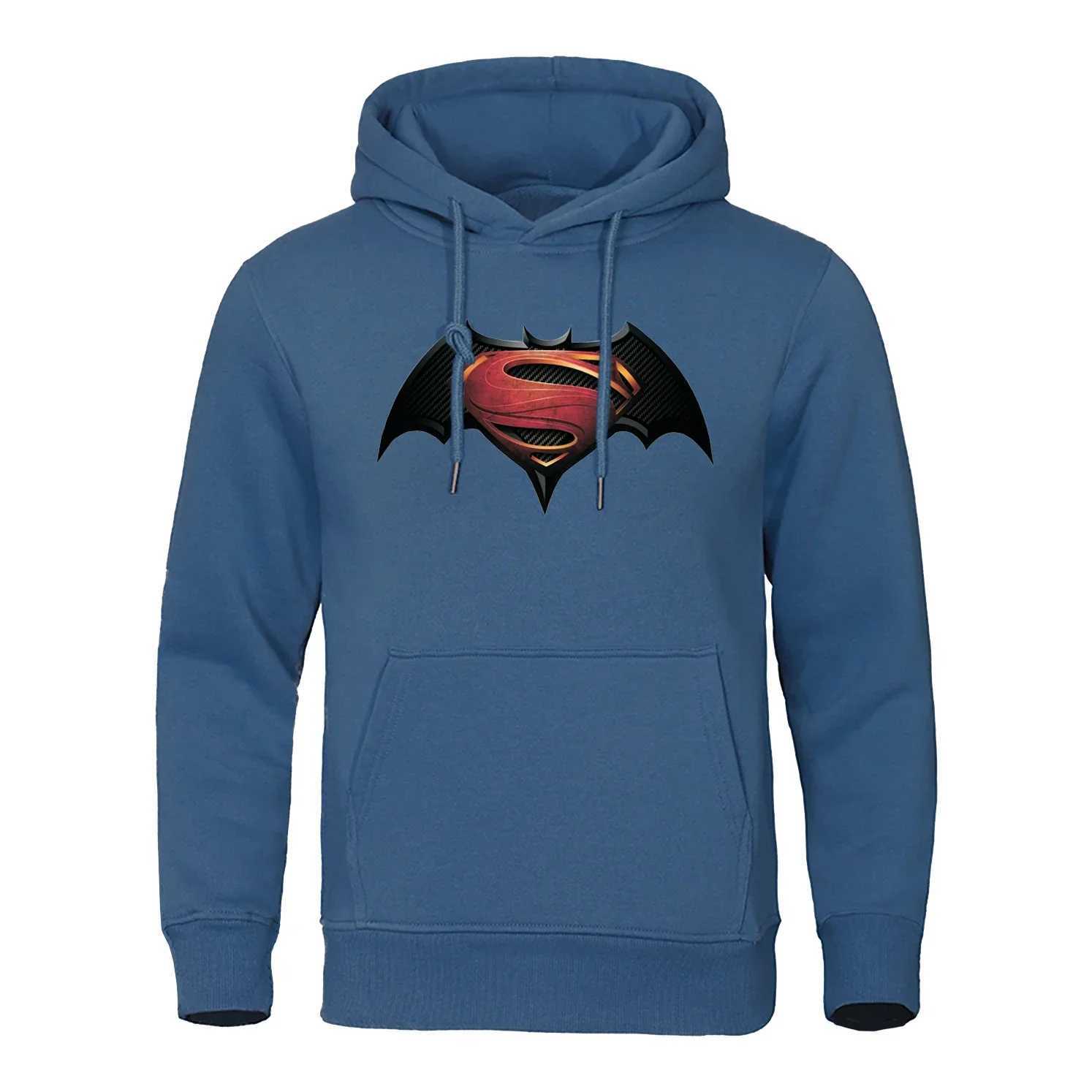 Pattern printing on bats hoodie mens casual and comfortable hoodie loose wool hip-hop clothing fashionable zipper street clothing mensW240724