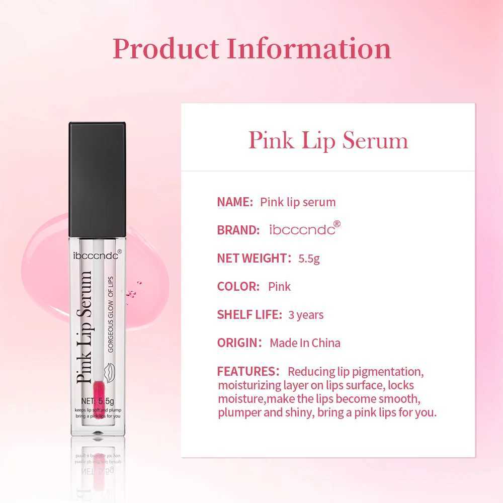 Ibccndc pink lipstick moisturizing and plump lips exfoliating pink lipstick whitening agent W240810