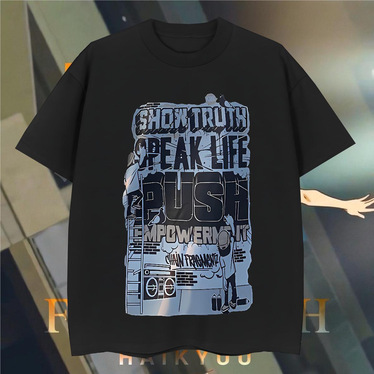 Loose Tshirts letter 230g Pure Cotton Street Breathable Crew Neck T shirt Custom Cartoon Stylist Tees