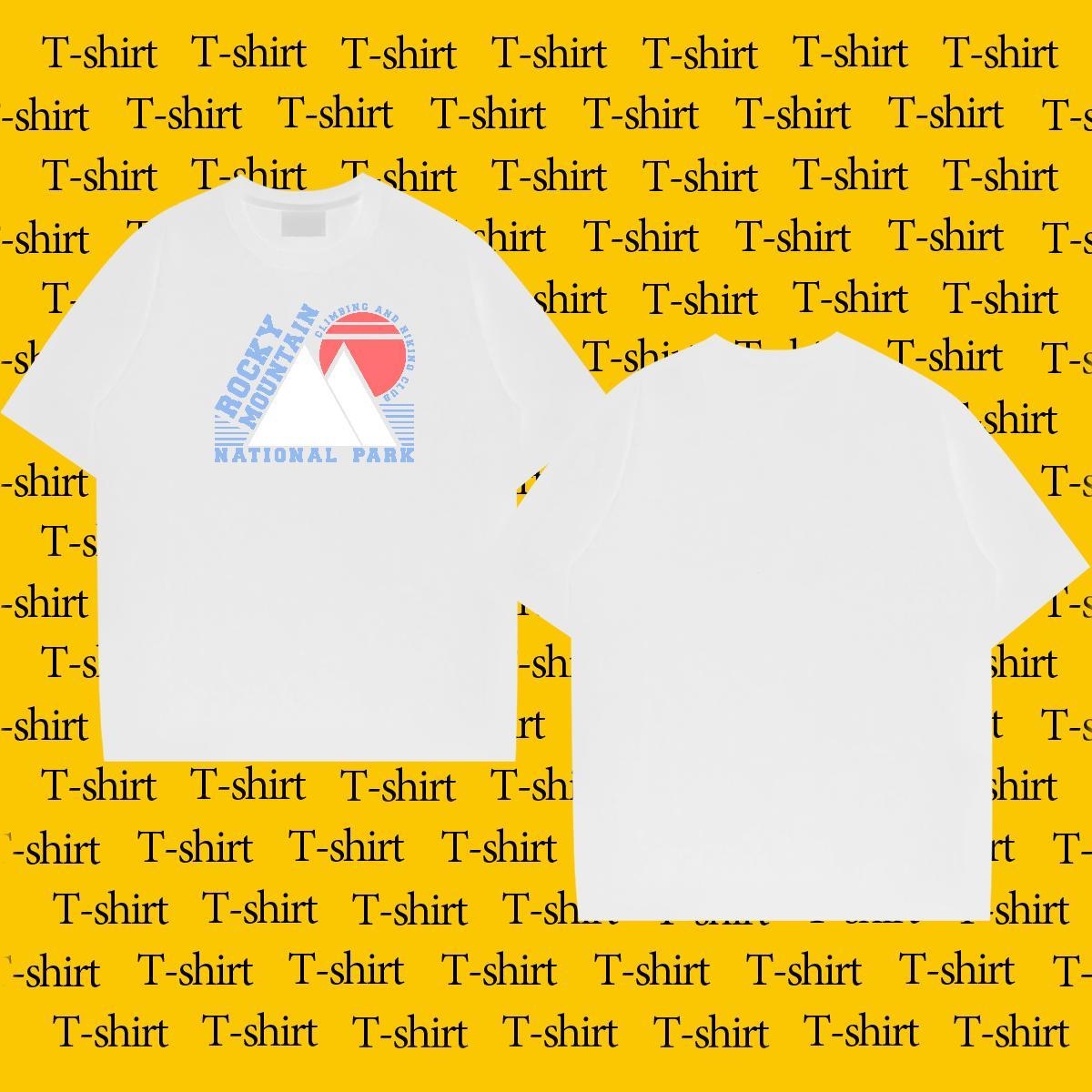 Wholesale Mens Tshirts letter 230g 100% Cotton Outdoor Breathable T Shirt For Man Custom Printed Fashion New Tee Shirt
