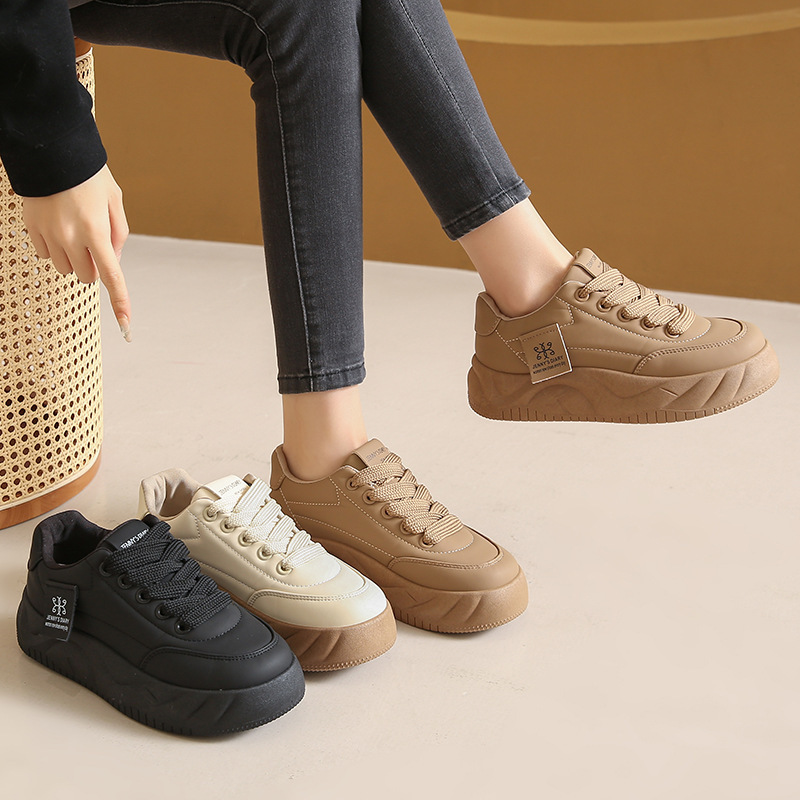 Ddmysports Spring Little White New Korean Edition Instagram Female Student Eightening Sports Board Trendy Casual Shoes Street Shoot Outdoor