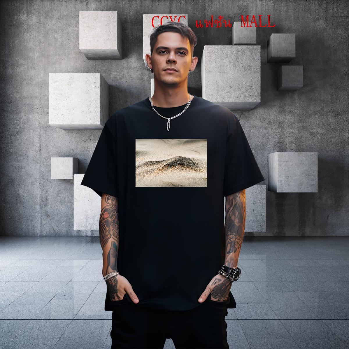 Comfortable Men Clothes T-Shirt desert 230g Pure Cotton Hip Hop Street Breathable Crew Neck T shirt Customized New Designer Tops Shirt