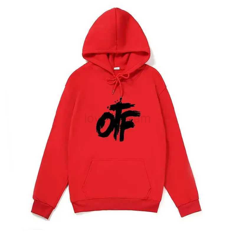 OTF printed men and women essential hooded sweatshirt casual multi-color couple sportswear spring autumn 2024 newXJ240812