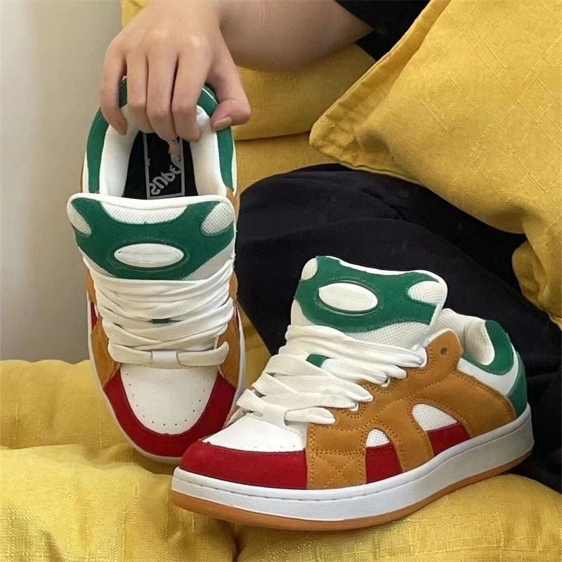Ddmyoutdoor Classic High Loo Bread Niche Low Top Board Women S Trendy Versatile Casual White Outdoor Shoes