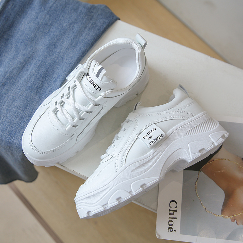 Ddmysports Spring New Thick Sole Little White Student Sports And Casual Korean Version Versatile Tall Dad Shoes Women A Outdoor