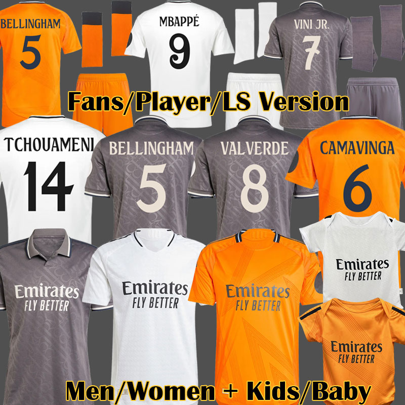 3XL 4XL MBAPPE soccer jerseys 24 25 BELLINGHAM VINI JR ENDRICK REALS 2024 Champions Finals football shirt MODRIC RODRYGO camiseta kids kit MADRIDS 2024 2025 uniforms
