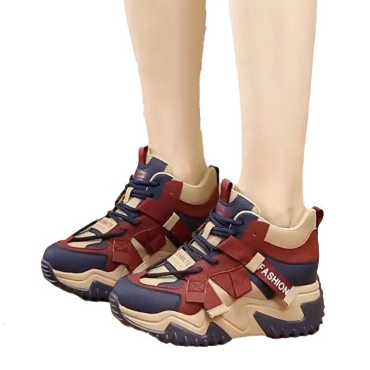 Ddmysports Dad Women S Autumn New Collection Interior Eight Increase Fashion Thick Bottom Igh Top Sports Versatile Casual Shoes Trendy Outdoor