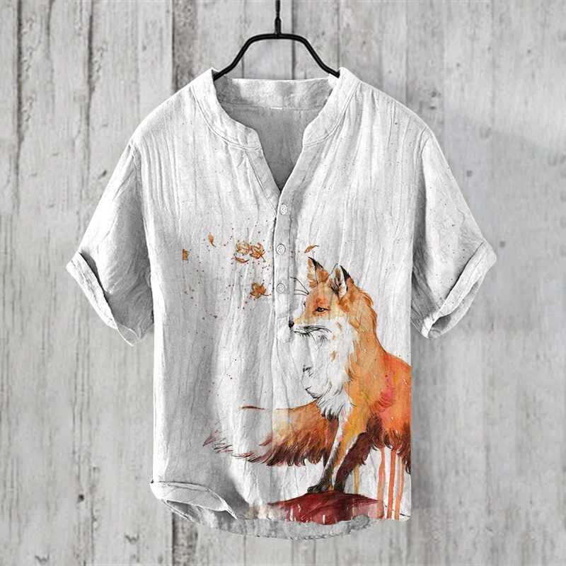 2024 Hawaii fashion linen high-quality fabric mens short sleeved shirt European and American popular style street casual wearXJ240812