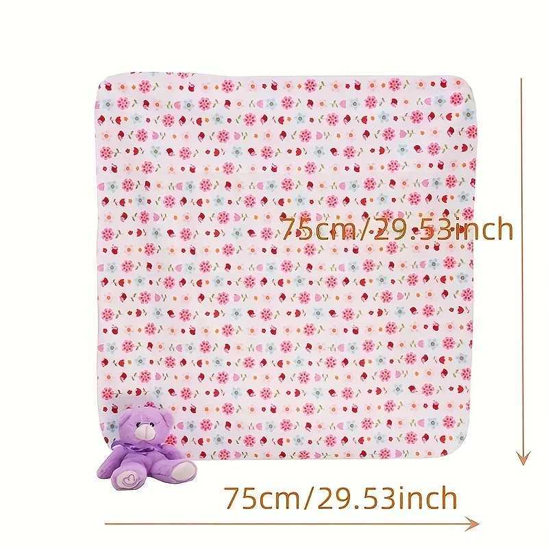 4 pieces/pack of 100% pure cotton flannel diapers Supersoft receiving baby blankets newborn packaging printing baby bedding 76x76cm blankets SwaddleW2