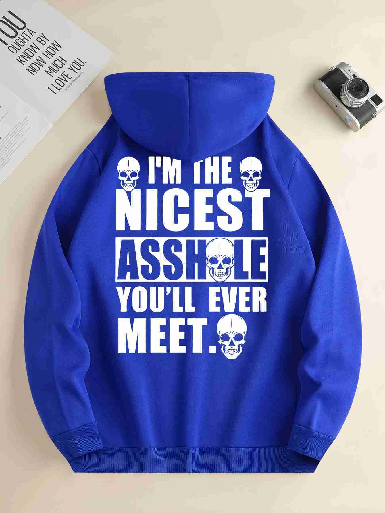 Mens new fashion hoodie casual daily drawstring hooded sweatshirt monogrammed front kangaroo pocket mens jacketXJ240812