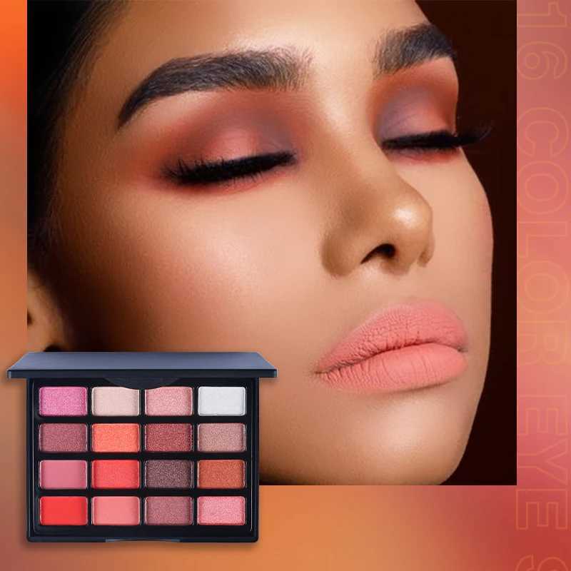 High pigment eye shadow makeup palette matte metal eye shadow tray durable mix of natural color makeupW241212